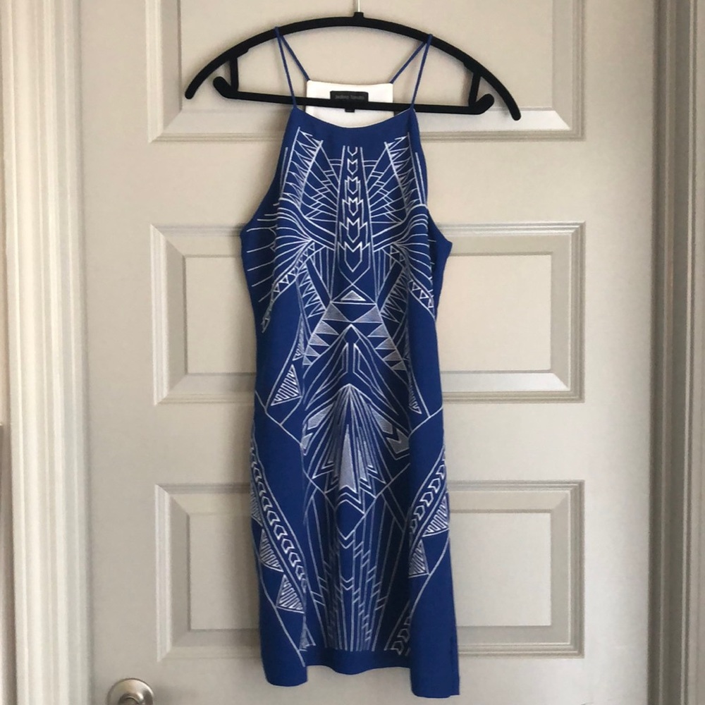 Jealous Tomato Blue Geometric Dress
